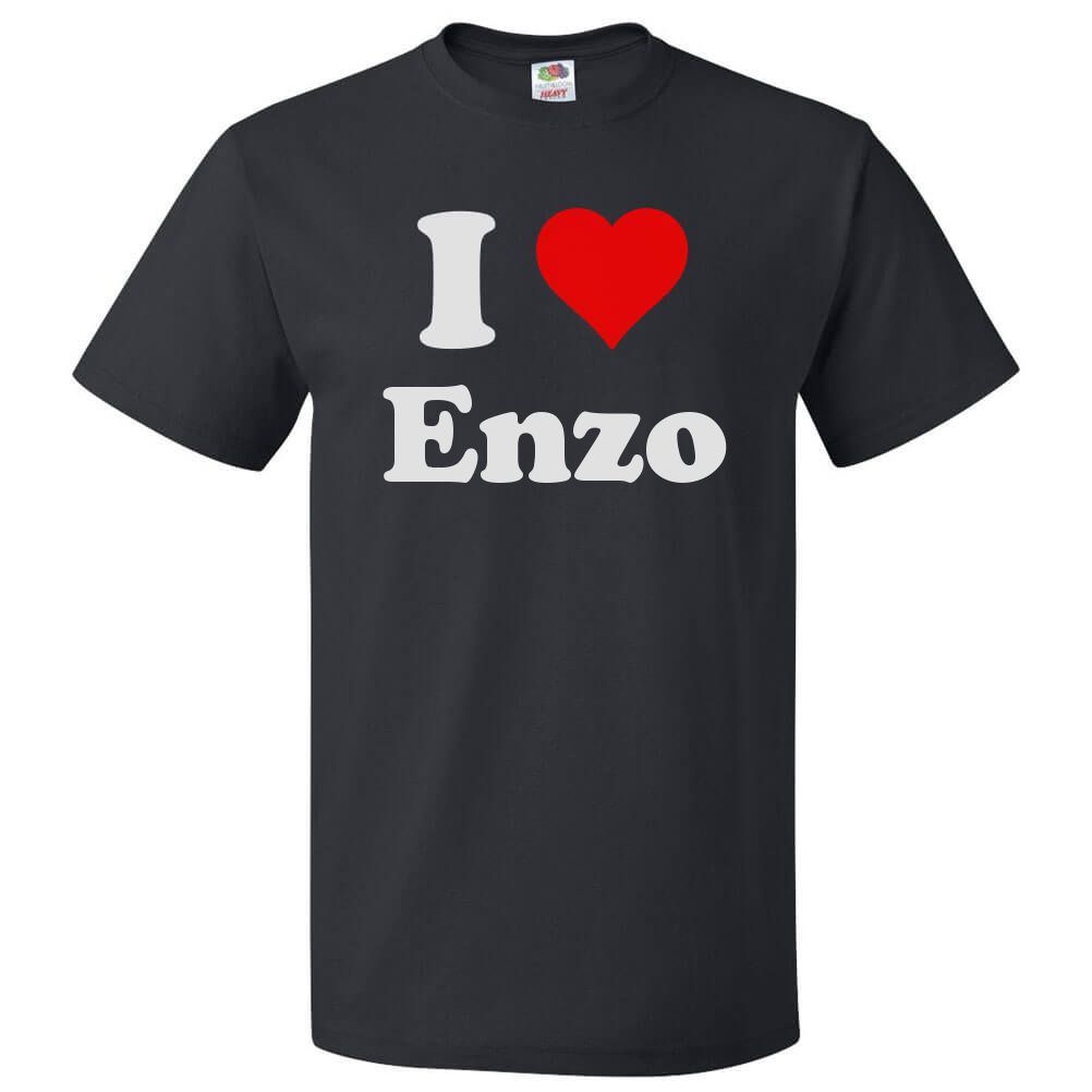 I Love Enzo T shirt I Heart Enzo Tee