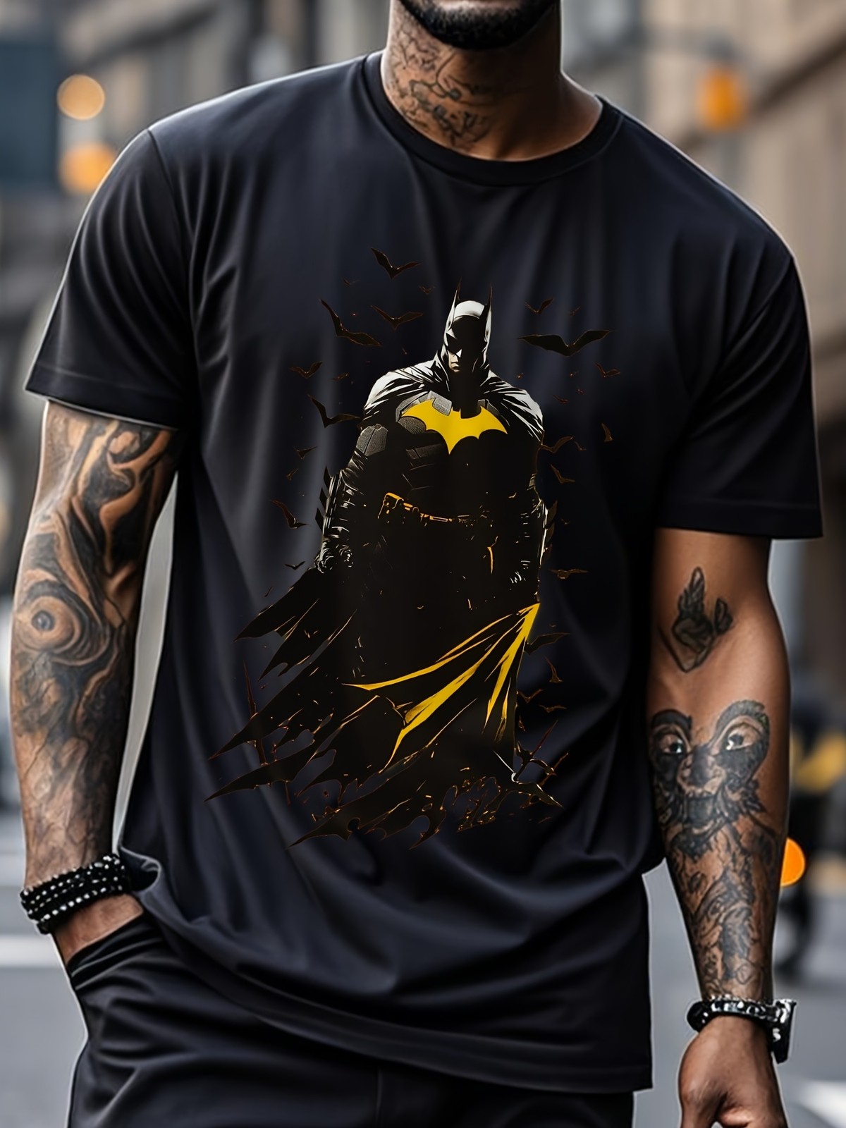Justice League Men’S Plus Size Casual T-Shirt, Printed Graphic Tee Regular Fit