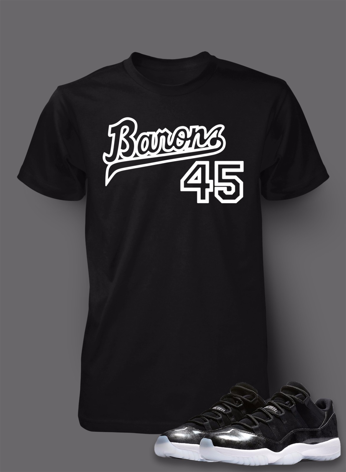 Mens Pro Club Shaka RTP Tee Shirt to Match AIR J11 Barons 45 Shoe Big Tall Small