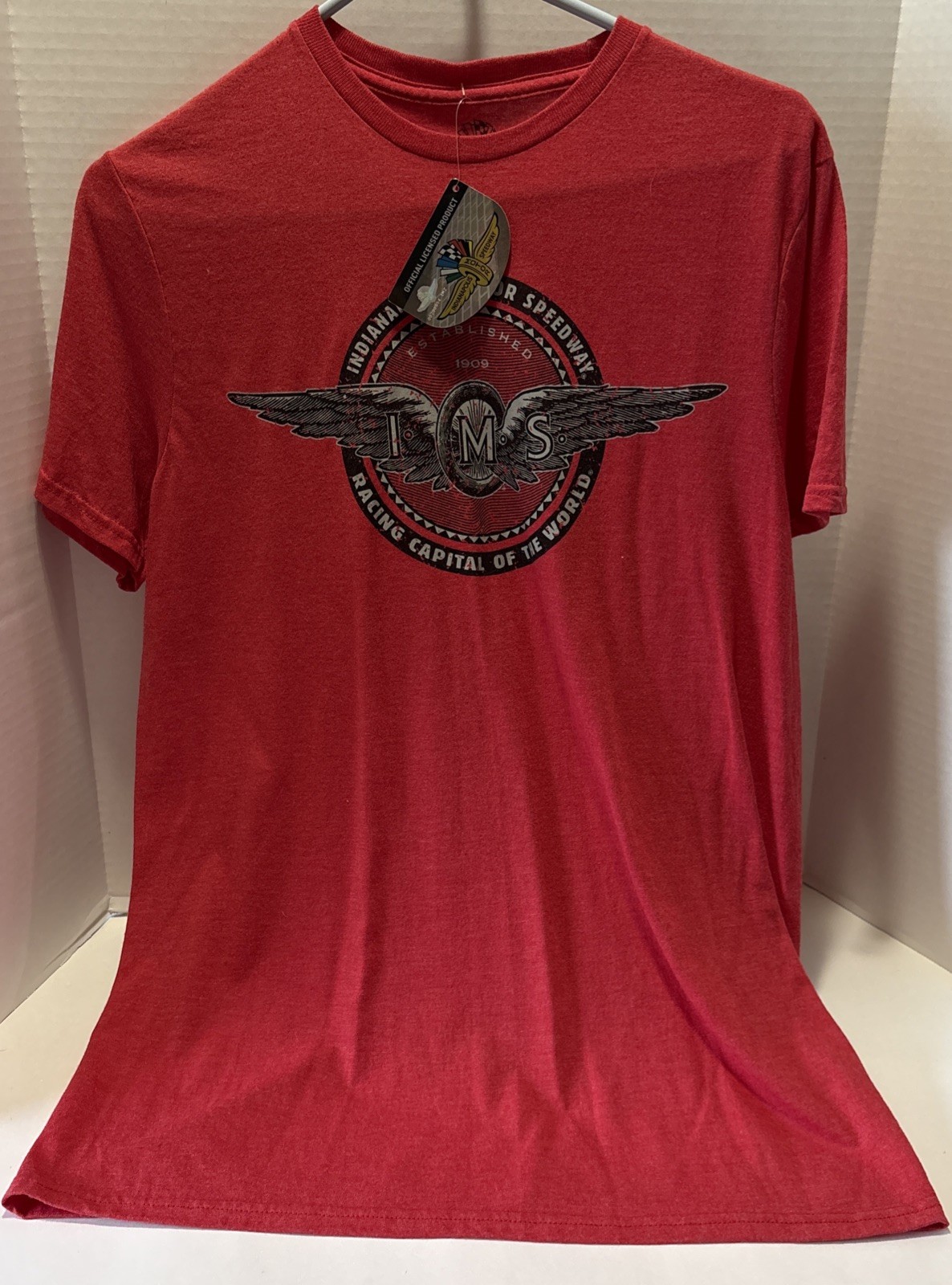 Indianapolis Motor Speedway Racing Capital Of The World Red Medium T-Shirt *NEW