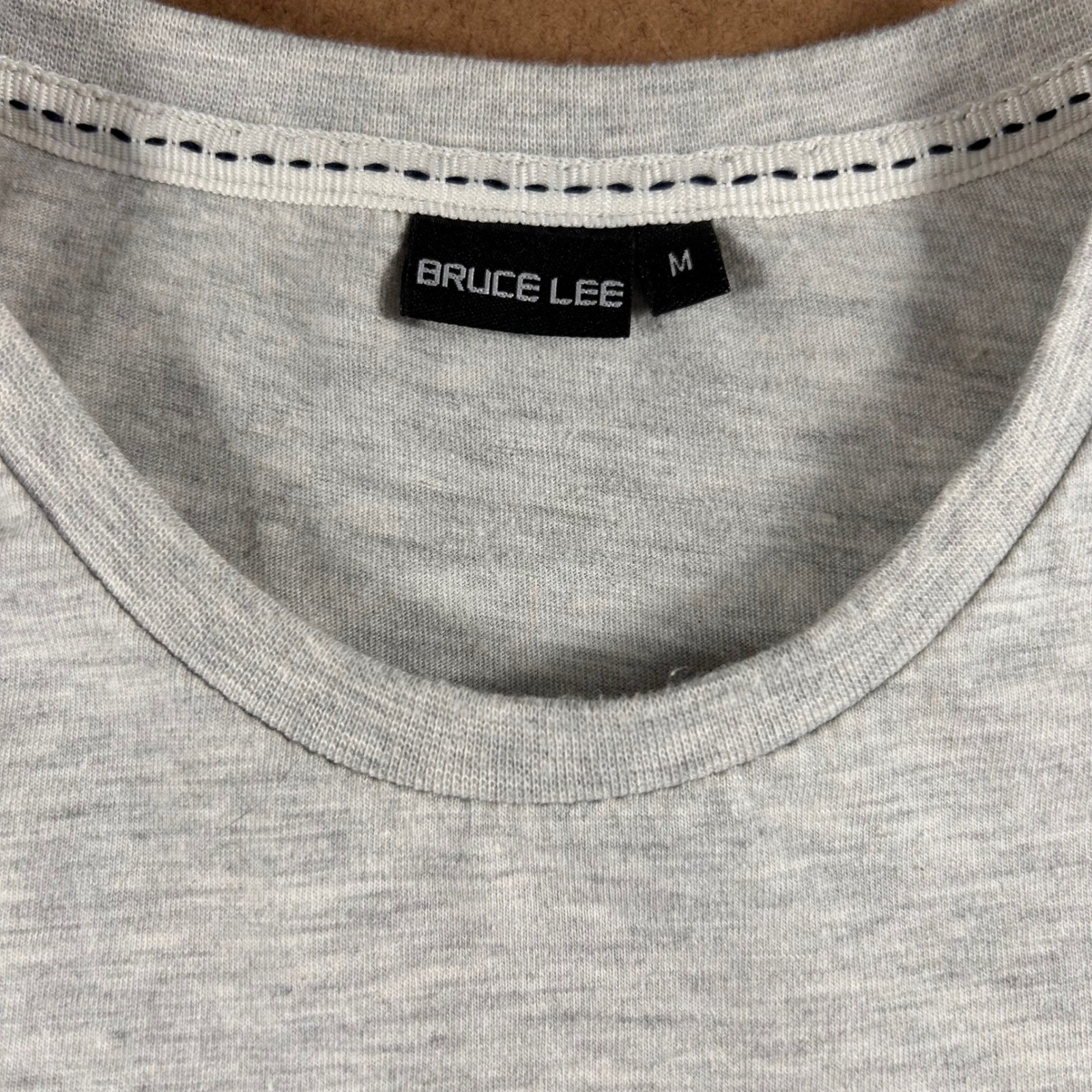 Official Bruce Lee Enter the Dragon Graphic T-Shirt Men’s Medium Heather Gray