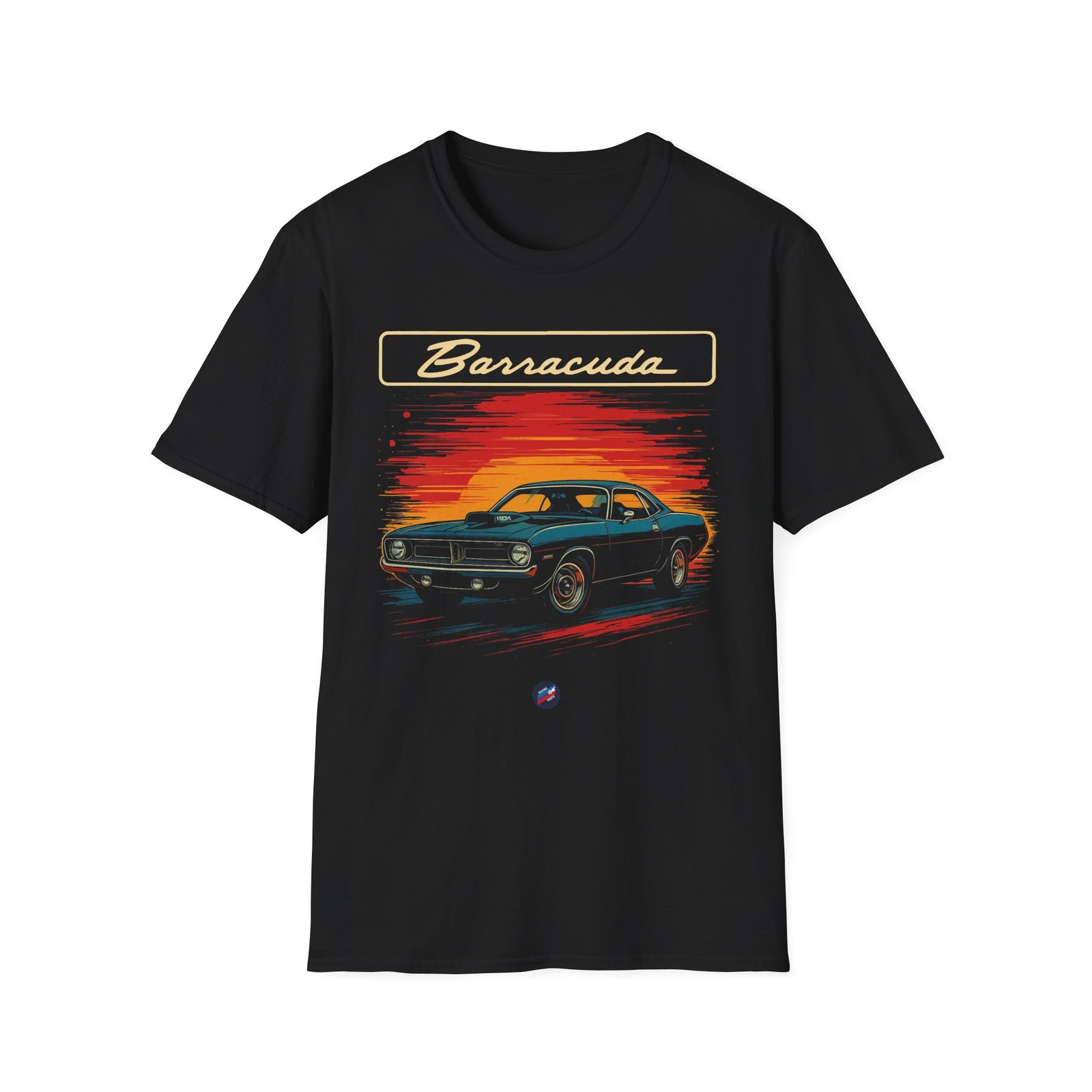 1970 HEMI ‘Cuda Shirt – Barracuda Muscle Car Retro Graphic Tee