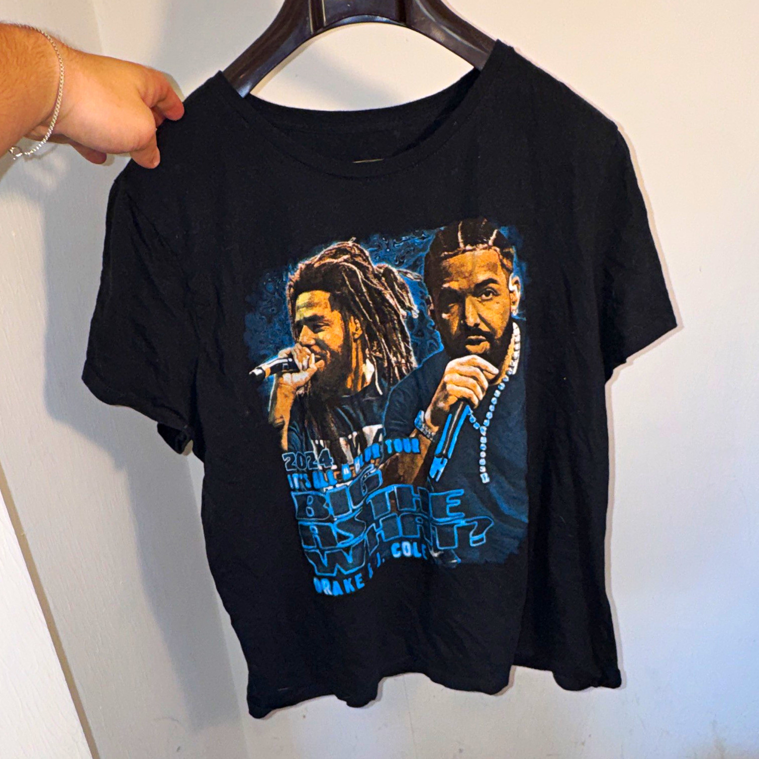 JTC Activewear It’s All a Blur Tour Drake & J. Cole Graphic Tee M Black