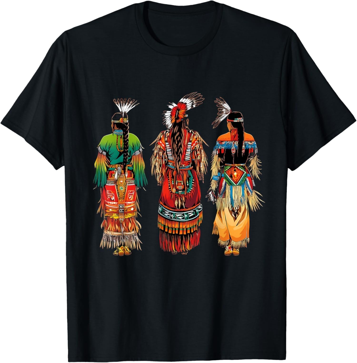 Indian Tribe Native American Feather Headdress Unisex T-Shirt
