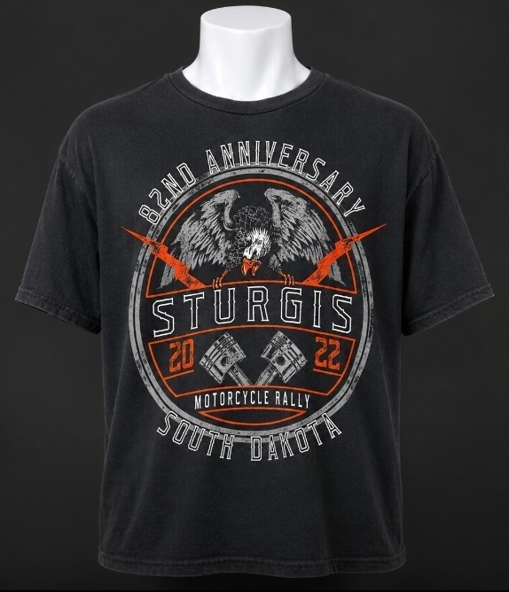 Sturgis 82nd Anniversary Motorcycle Rally 2022 Double Sided T Shirt 2XL