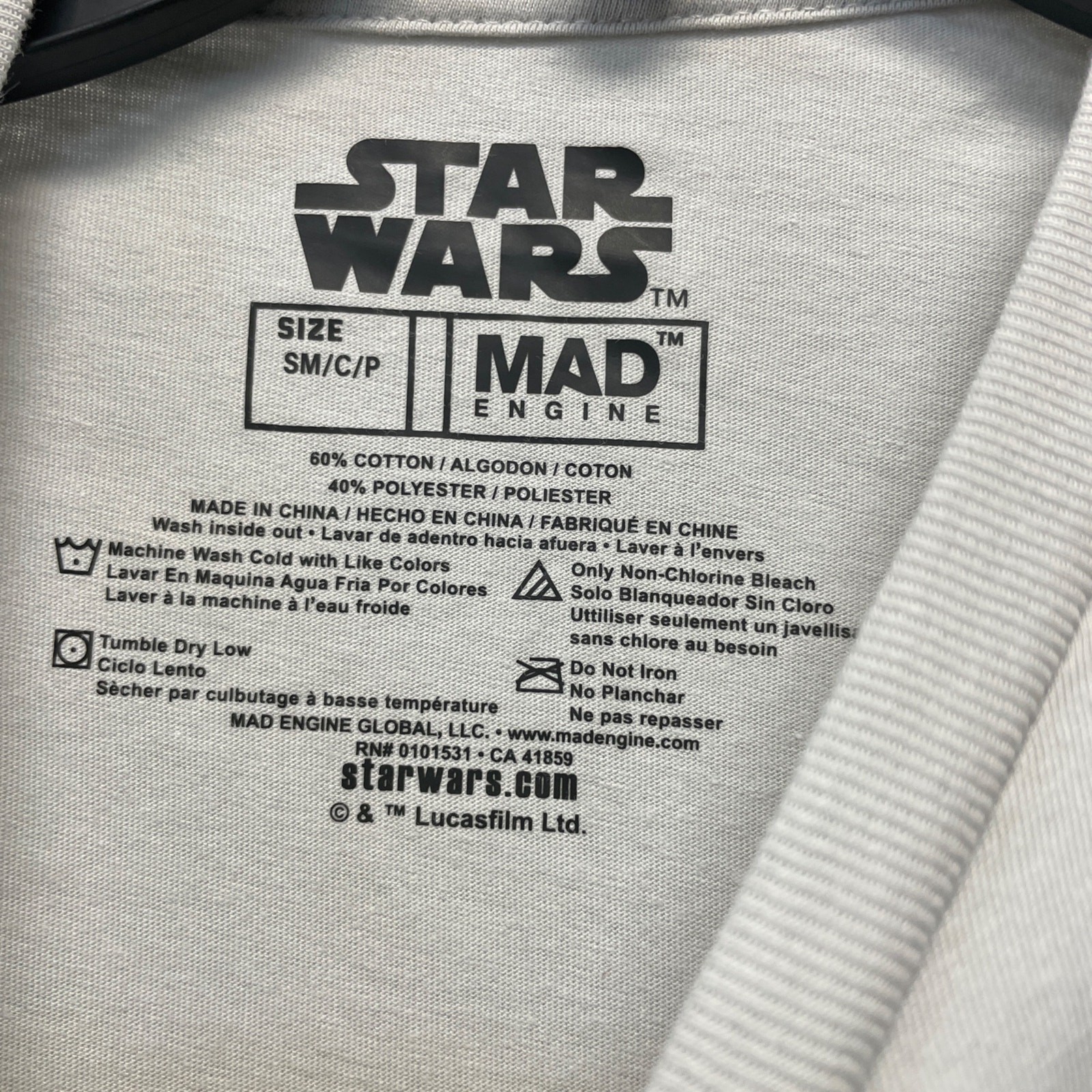 Star Wars Men’s Darth Vader & Stormtroopers Circular Icon Gray Shirt Small