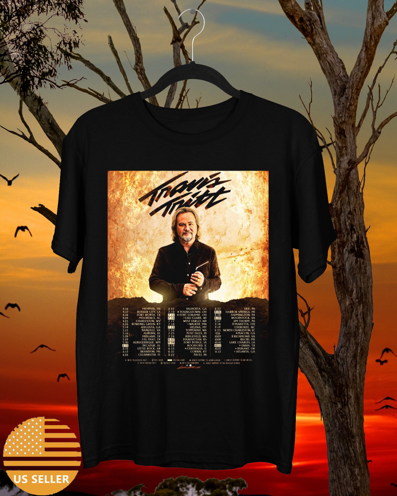 Travis Tritt 2026 Tour Dates T Shirt Full Size S-5XL