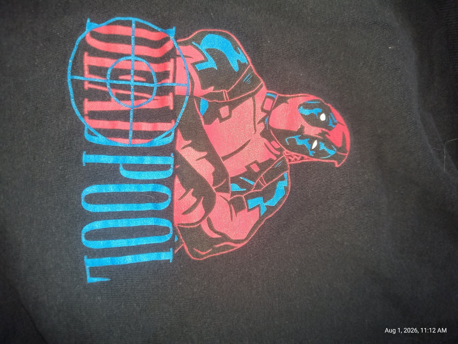 Deadpool Shirt Mens Large Black Marvel NEFF X-Force Graphic Short Sleeve Comic
