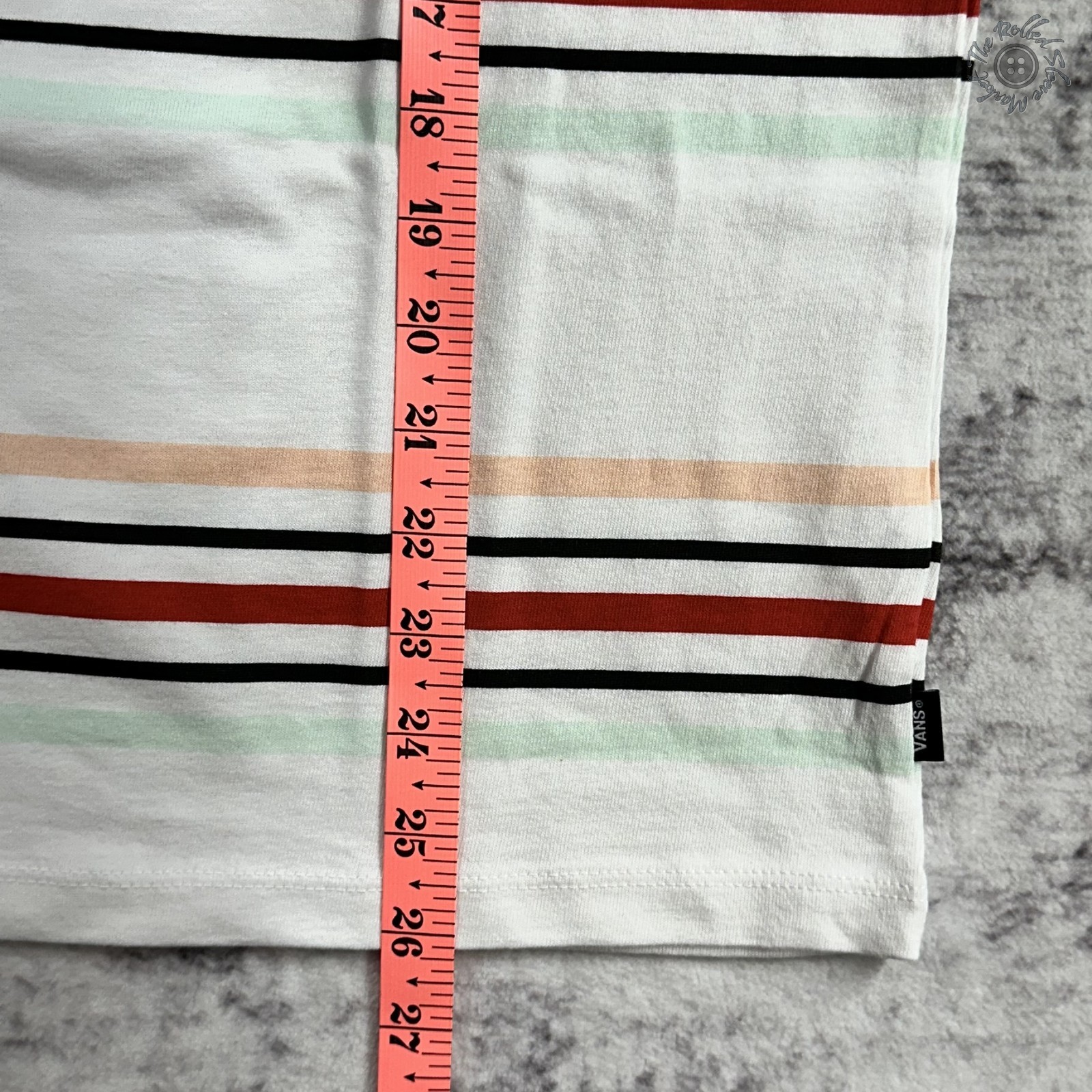 NWT Vans Men’s Small Fruit Party Stripe T-Shirt White Multicolor MSRP $35