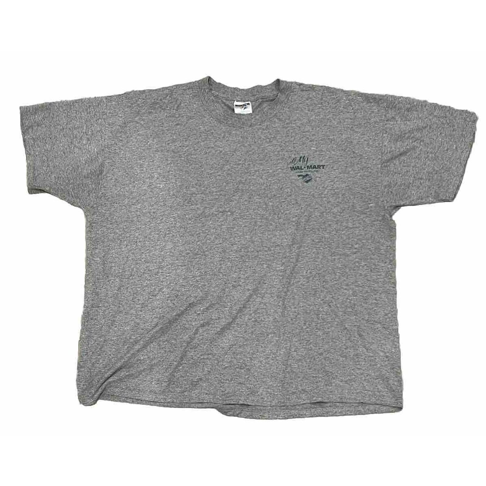 Vintage Y2K Walmart Holiday Meeting 2004 Jerzees Gray Tee Men’s 2XL