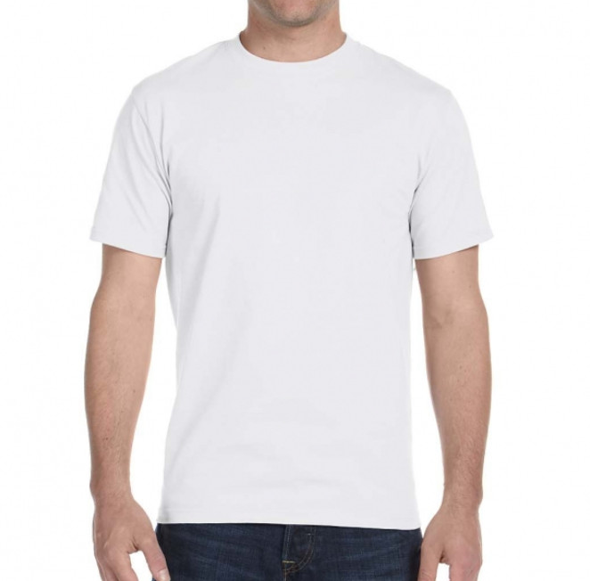 Hanes 2135Z0 T-Shirt for Men, Size L – White