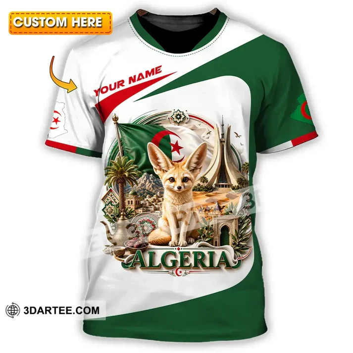 Unisex Shirt – Custom Algeria 3D T-Shirt V641