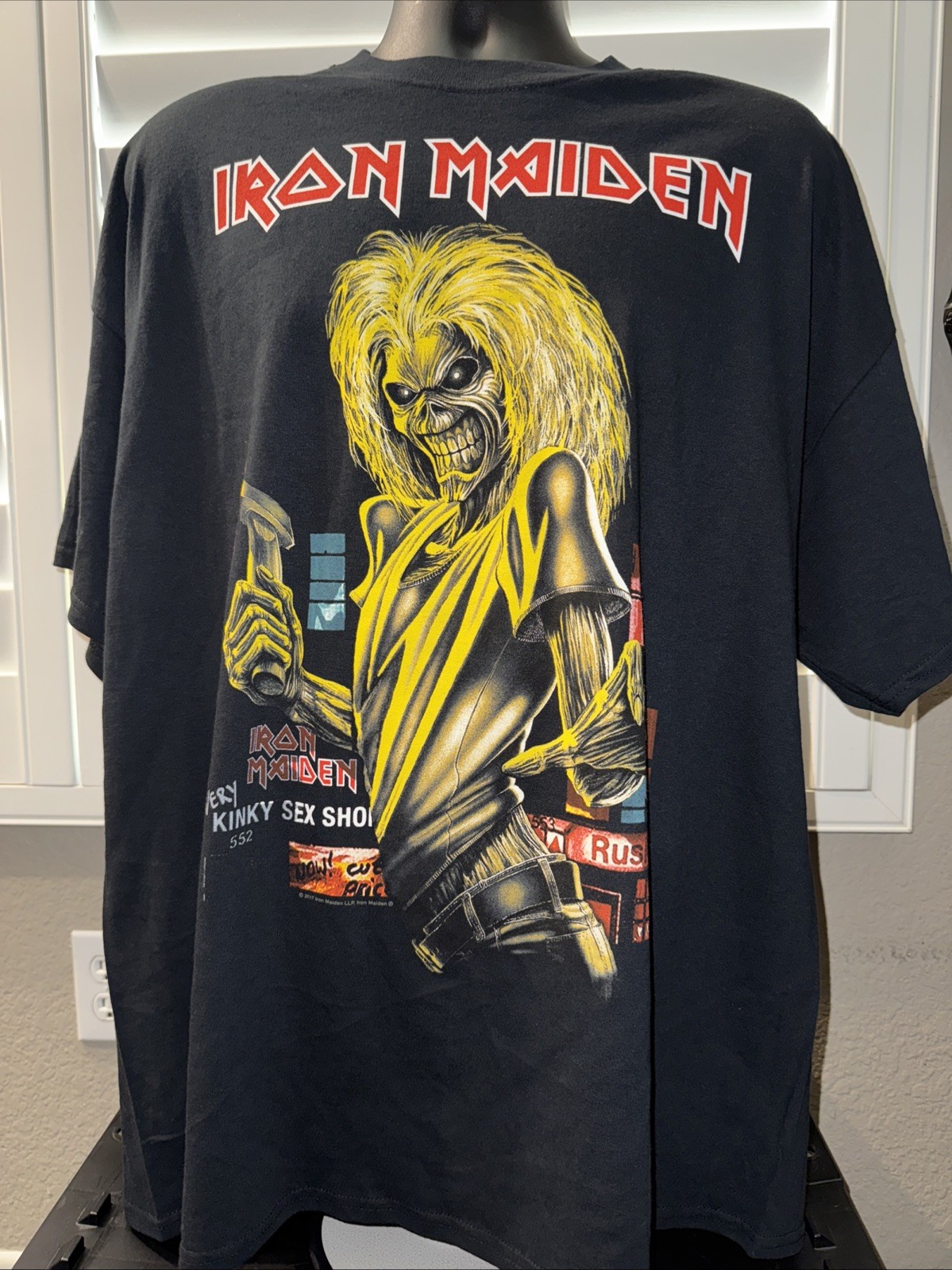 Official Iron Maiden 2Xl 2017 Book Of Souls Black Tour T-Shirt New