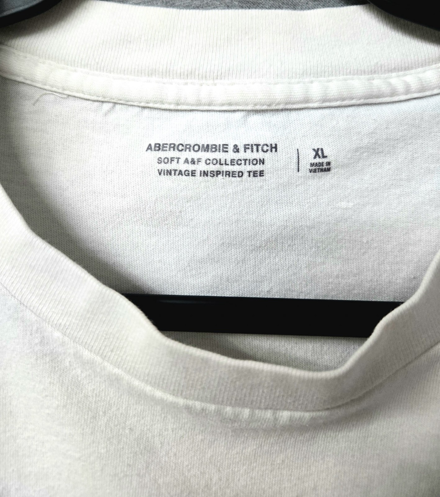 Abercrombie Fitch Patches Graphic Tee XL White North Dakota Mount Rainier
