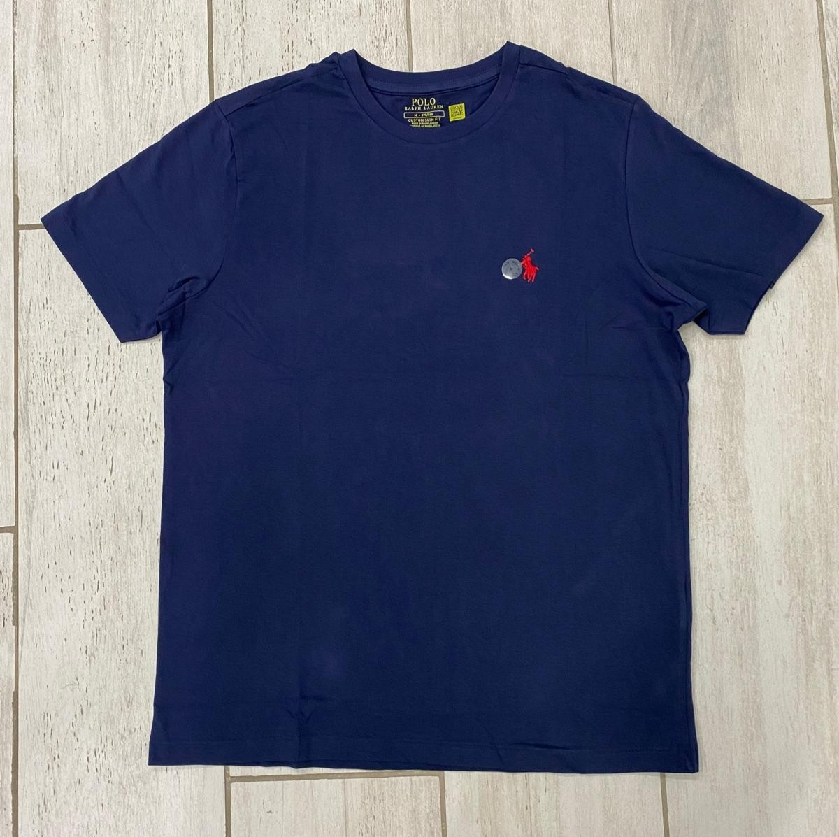 Polo Ralph Lauren Men’s Custom Slim Fit Crewneck T-Shirt Navy , Gray -S, -XXL