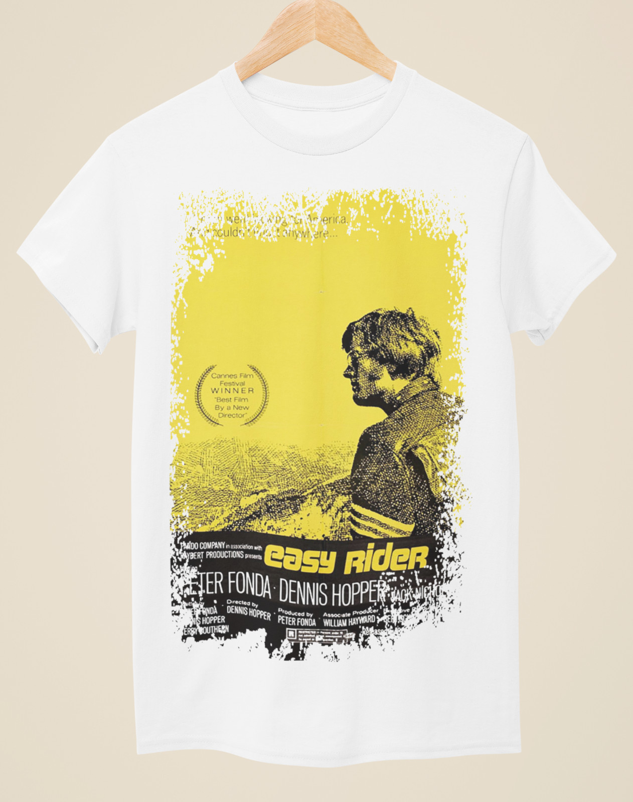 Easy Rider – Movie Poster Inspired Unisex White T-Shirt