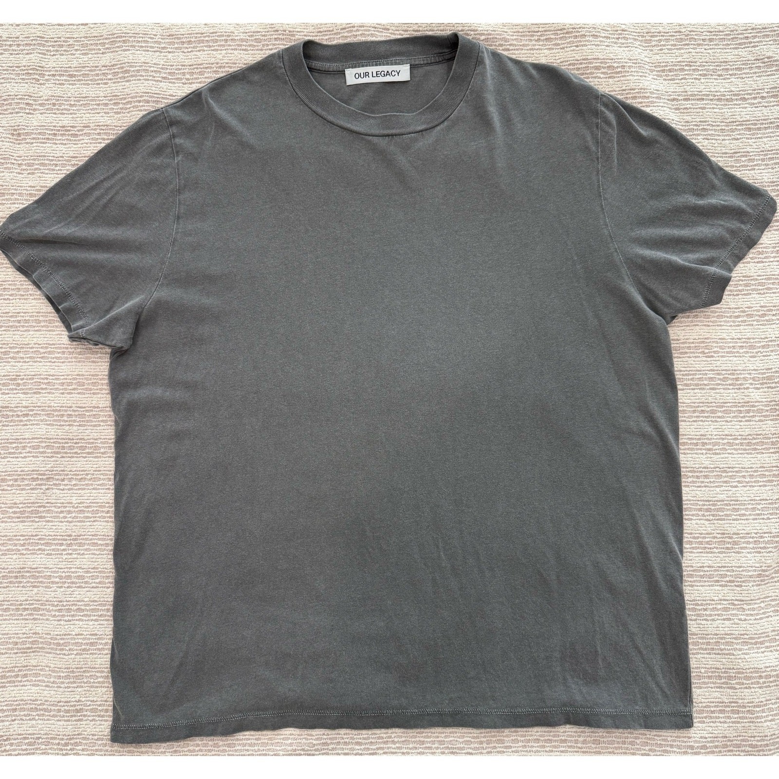 Our Legacy Box T-Shirt Washed Black / Anthracite Size 46