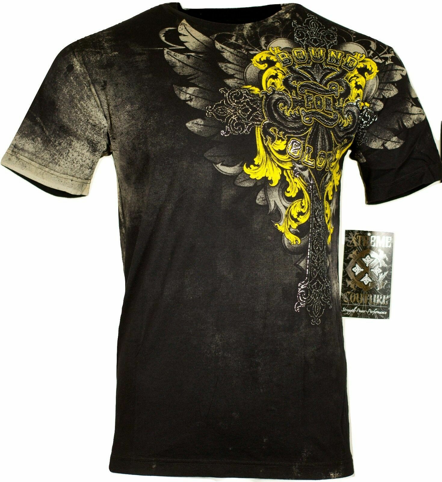 XTREME COUTURE by AFFLICTION Men’s T-Shirt SALVATION Tattoo Biker MMA S-5XL