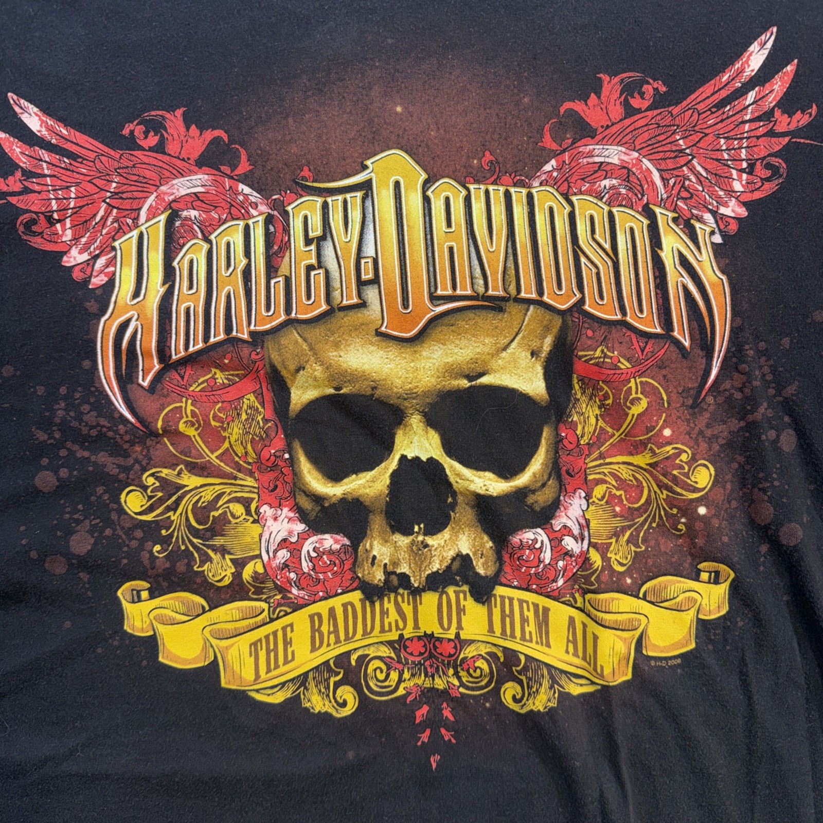 Harley Davidson Men’s Graphic Print Riding High Engine T-shirt Sz 3XL