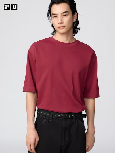 UNIQLO U AIRism Oversized T-Shirt Unisex Cotton Blend All Colors Available Stree