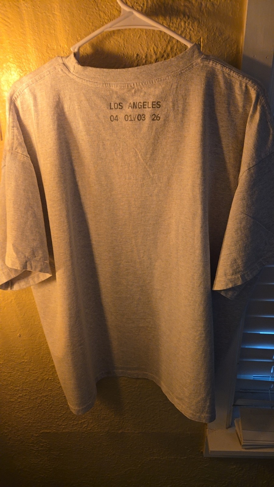 Ye Live In California Tour Merch TS-07 GRAY T-Shirt Size 3 (large)
