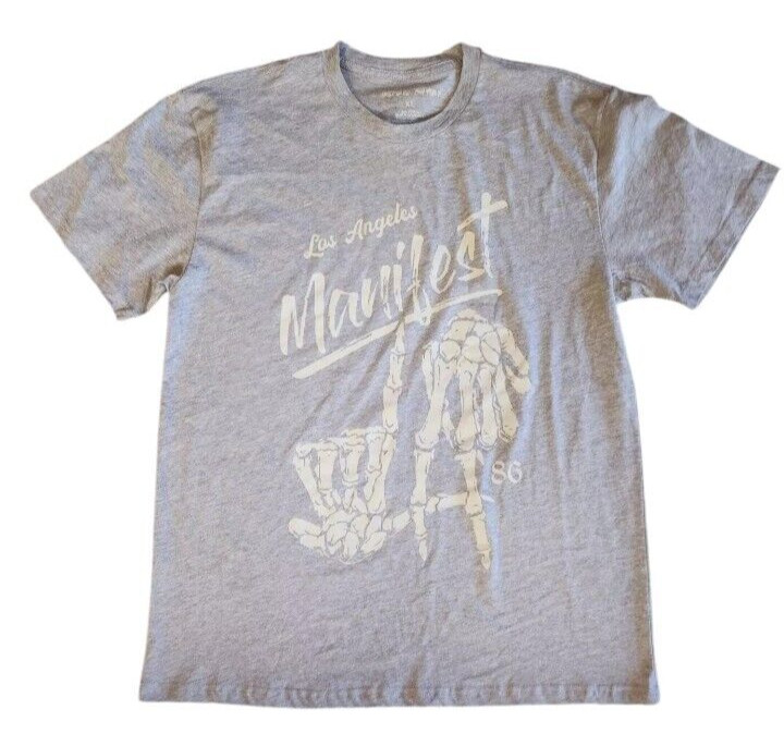 Novelty Tshirt Graphic Tee Clothing Los Angeles Manifest 86 Bones Mens Size XL