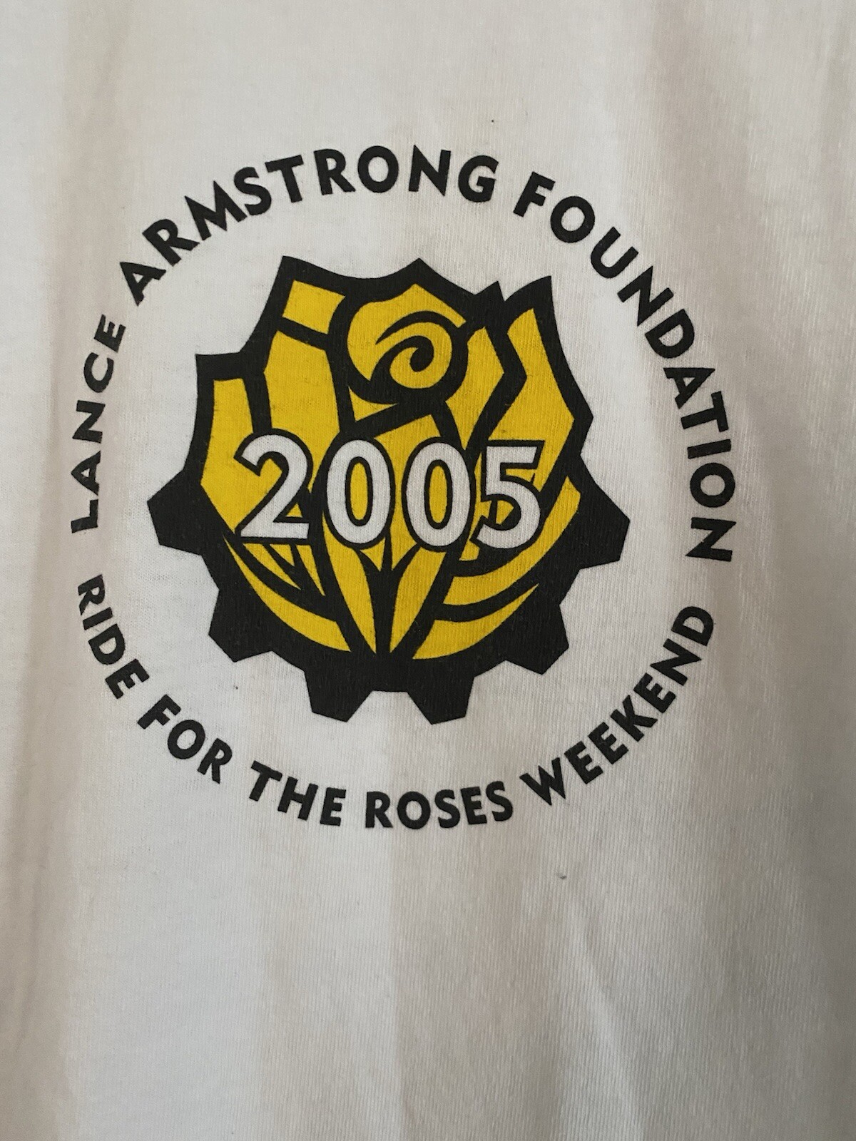NEW 2005 Nike Lance Armstrong Foundation Ride For The Roses Weekend T-shirt Sz S