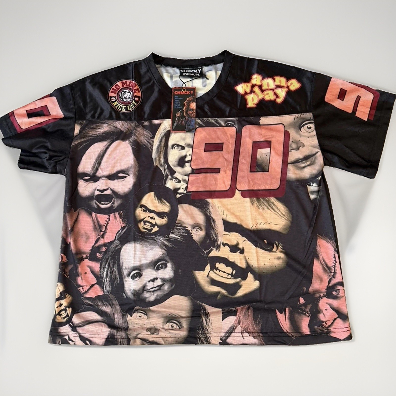 CHUCKY 🔪 Chucky 90 Childs Play Jersey Tee Men’s M Halloween