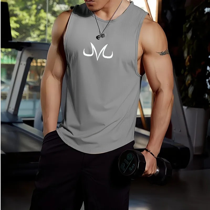 Men’s Gym Tank Top Muscle Shirt Sleeveless T Shirt Workout Fitness Training Tee
