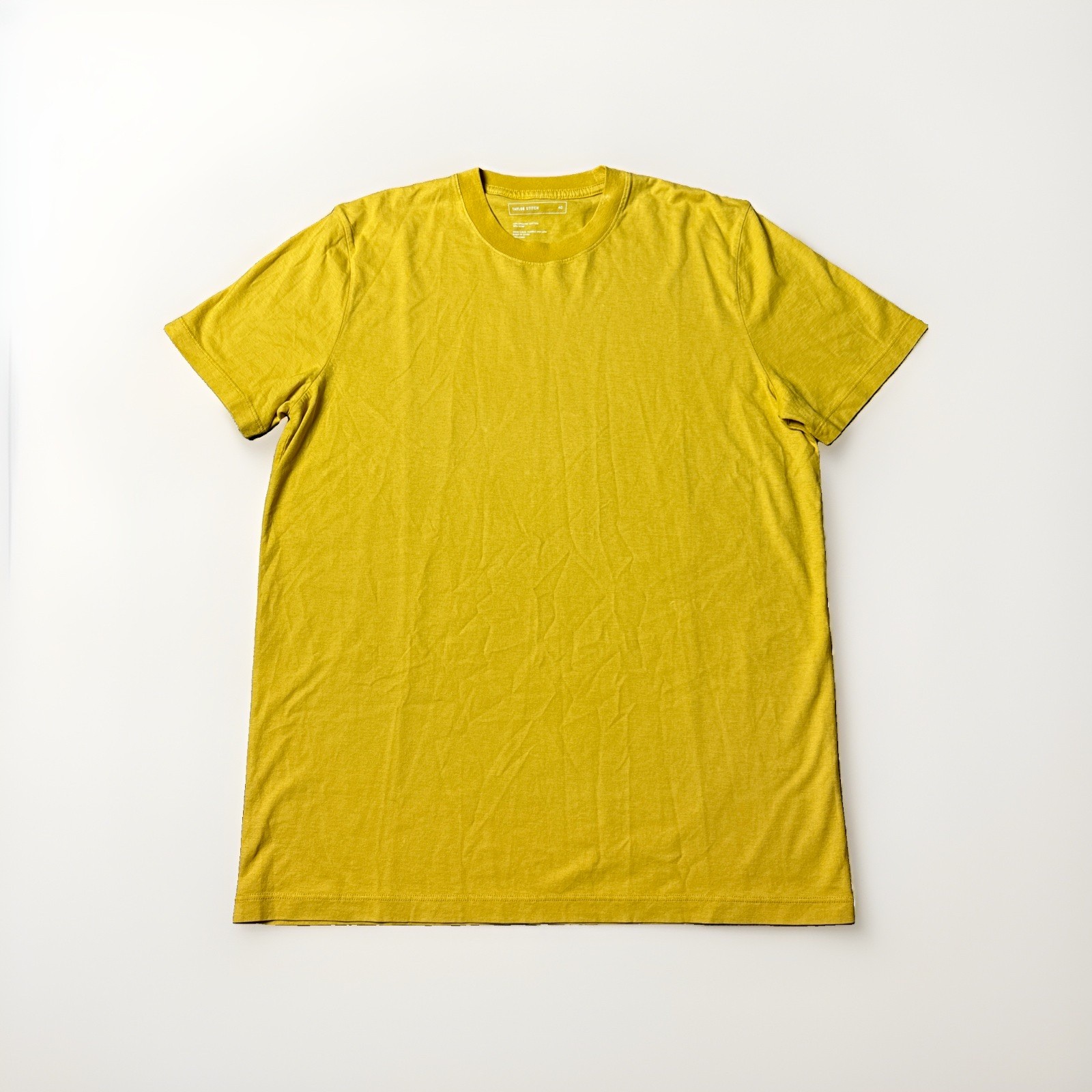 Taylor Stitch Organic Cotton Hemp T-shirt Men 40 MEDIUM Yellow Classic Soft