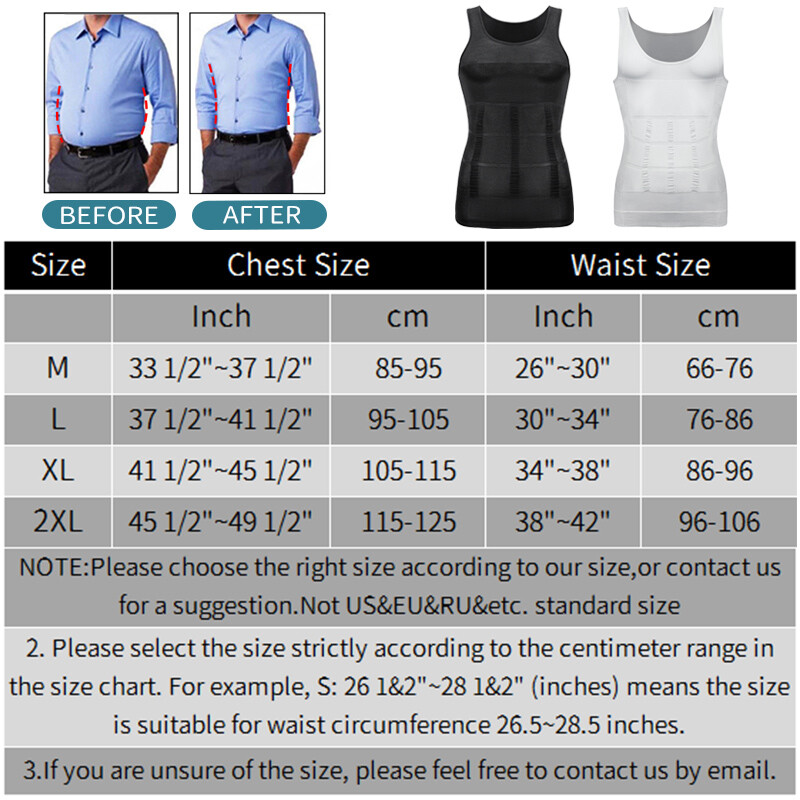 Men Muscle Abs Compression Vest Sweat Body Shaper Tank Top Slimming T-Shirt US