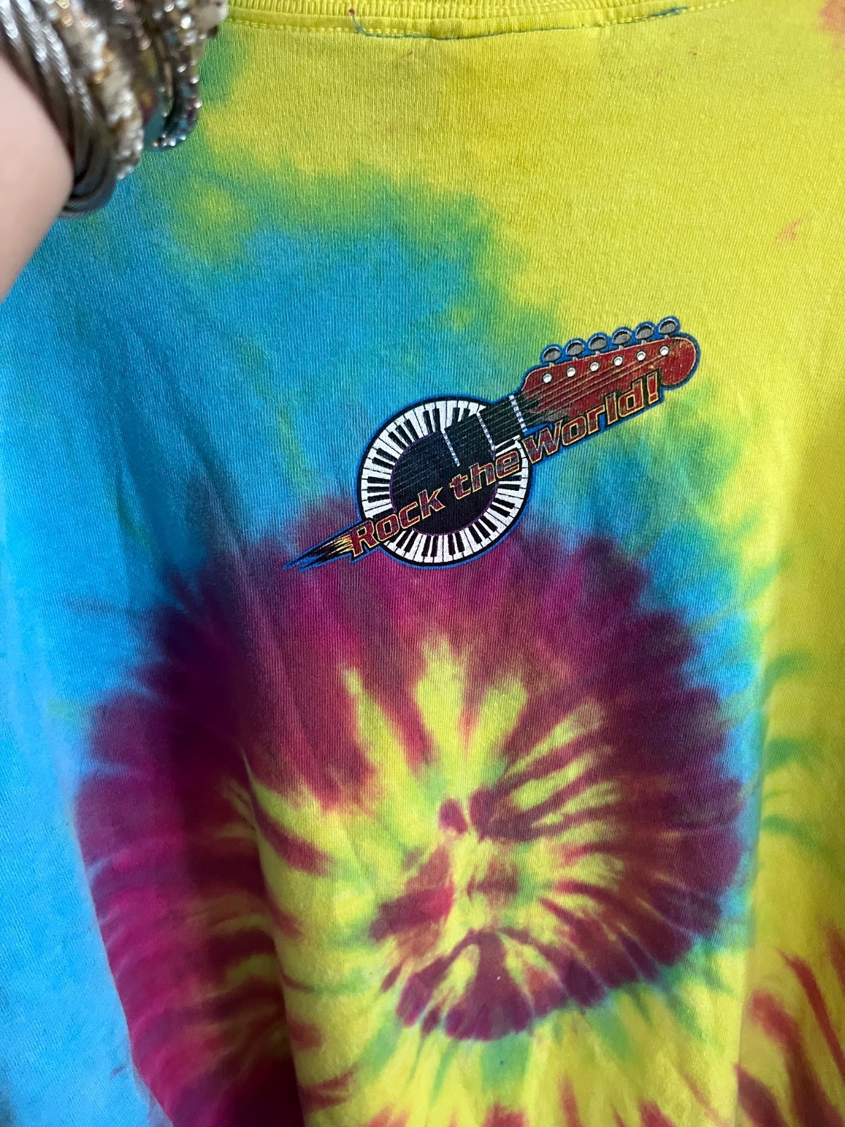 Y2K Disney MGM Studios Rock ‘n’ Roller Coaster Starring Aerosmith Tie Dye Tee