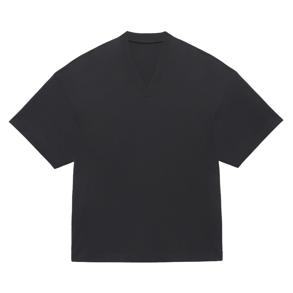 adidas Fear Of God Athletics V Neck Short Sleeve T-Shirt Mens Black Casual Tops