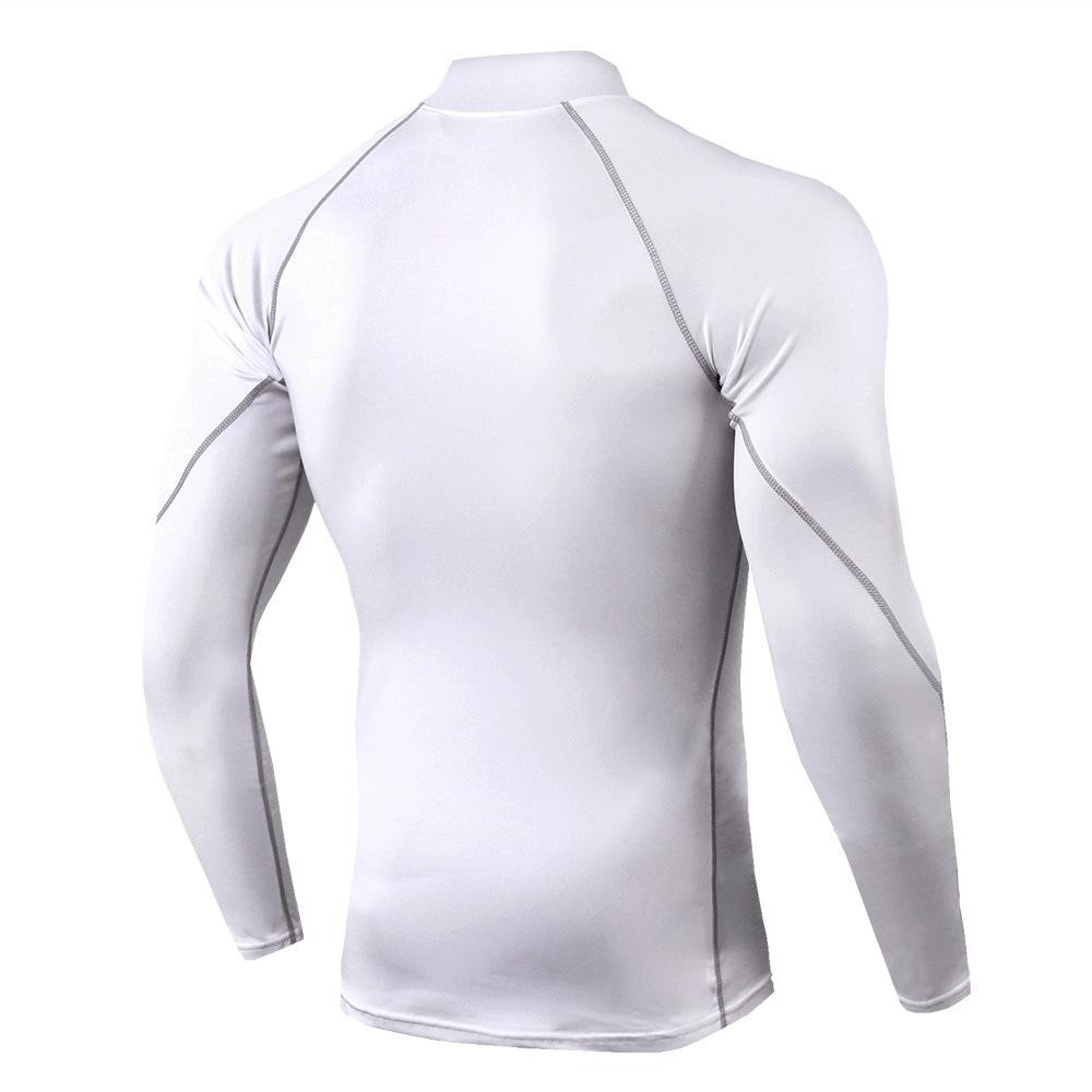 Men Compression Sport T-Shirt Quick Dry Fitness Running Gym Tight Long Sleeve