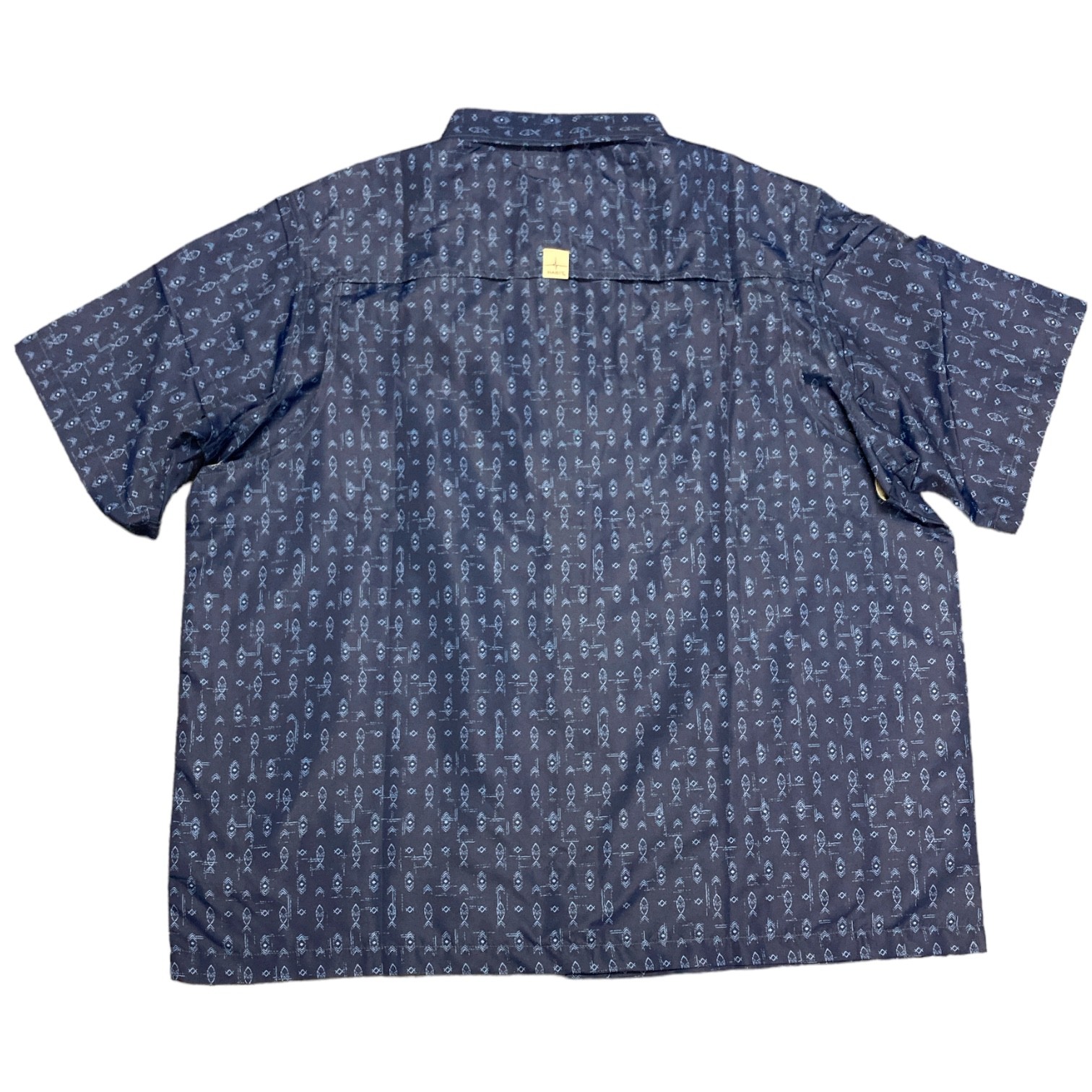 Habit Men’s Short Sleeve Blue Springs 40+ UPF Quick Dry River Shirt, TS10479