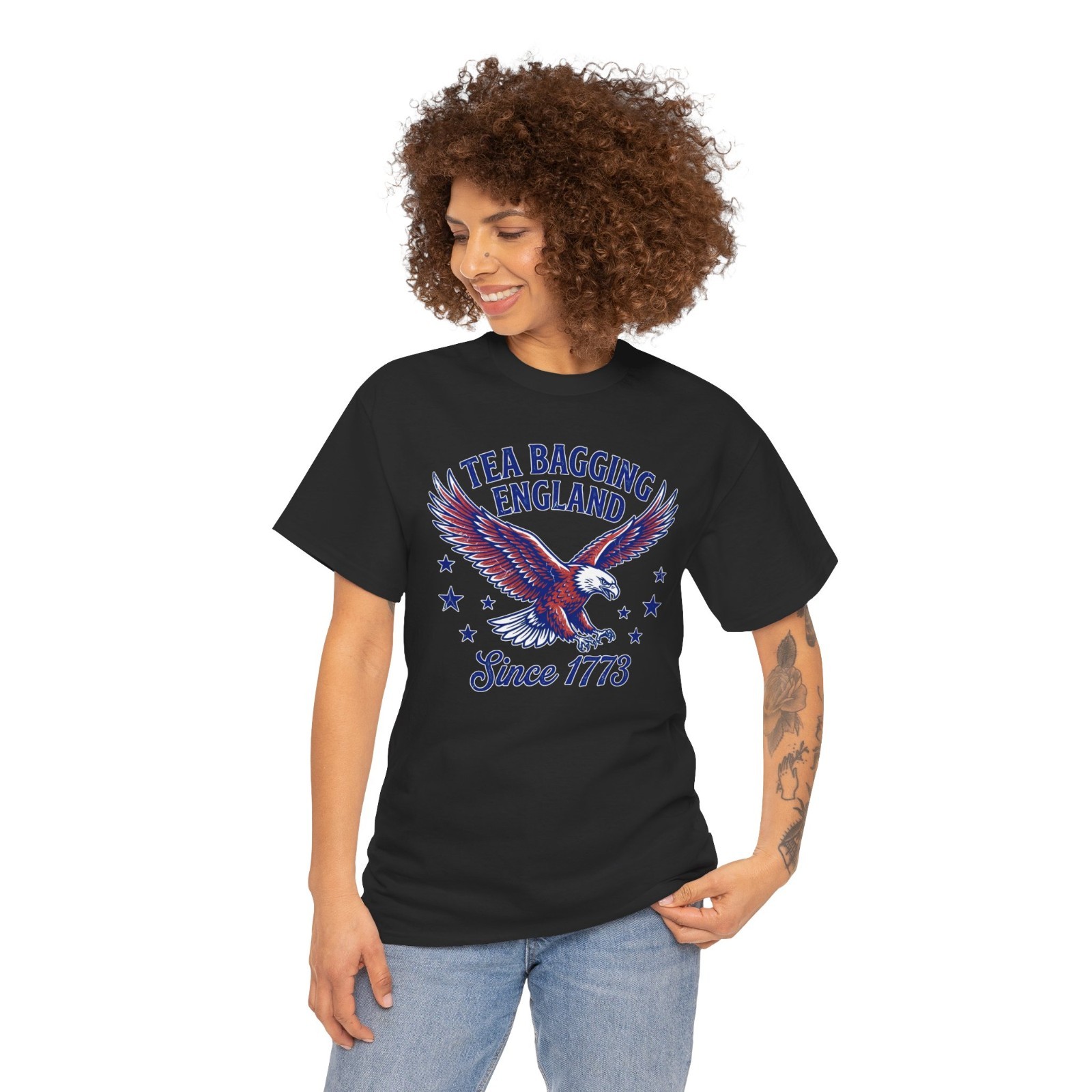 Tea Bagging England Since 1773 Patriotic Eagle 4Th Unisex T-Shirt