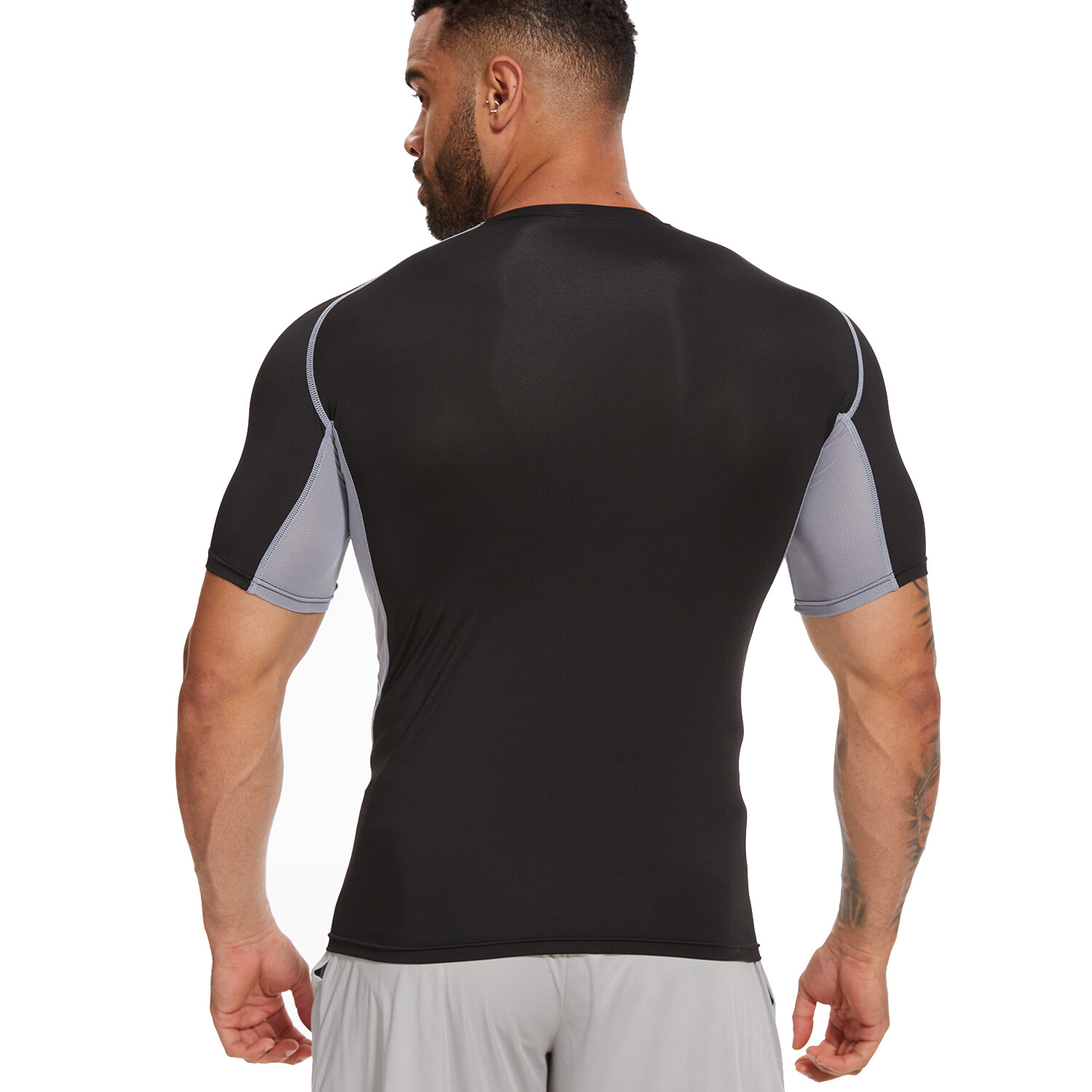 Men’s Compression Short Sleeve Sports Running Shirts Fitness Quick Dry T-shirt