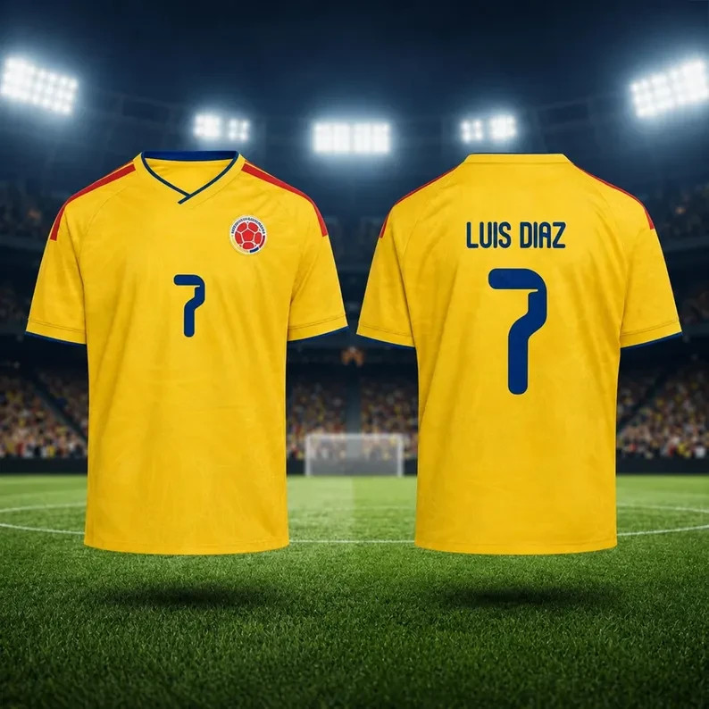 Luis Diaz #7 Colombia Soccer Jersey | Fan Inspired Football Lightweight Shirt