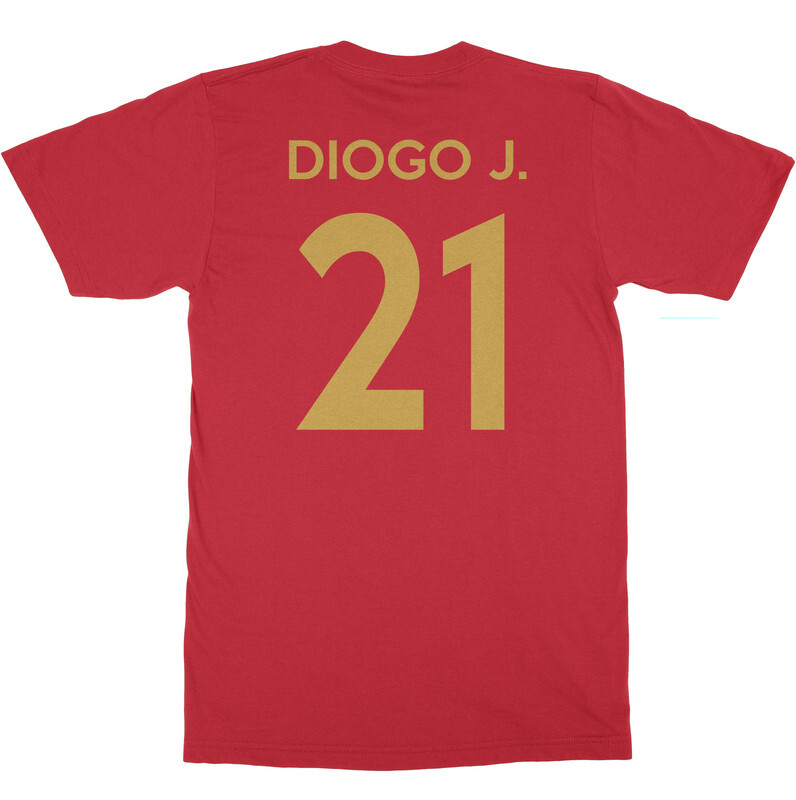 Diogo 21 Jersey Style – Portugal Soccer Cup Fan Unisex T-Shirt