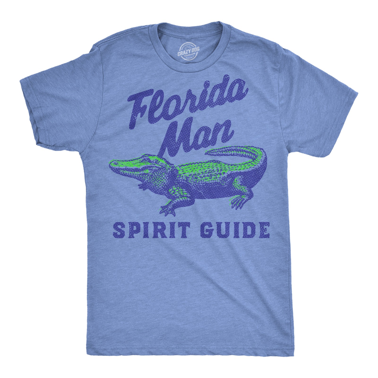 Mens Funny T Shirts Florida Man Spirit Guide Sarcastic Gator Graphic Novelty Tee