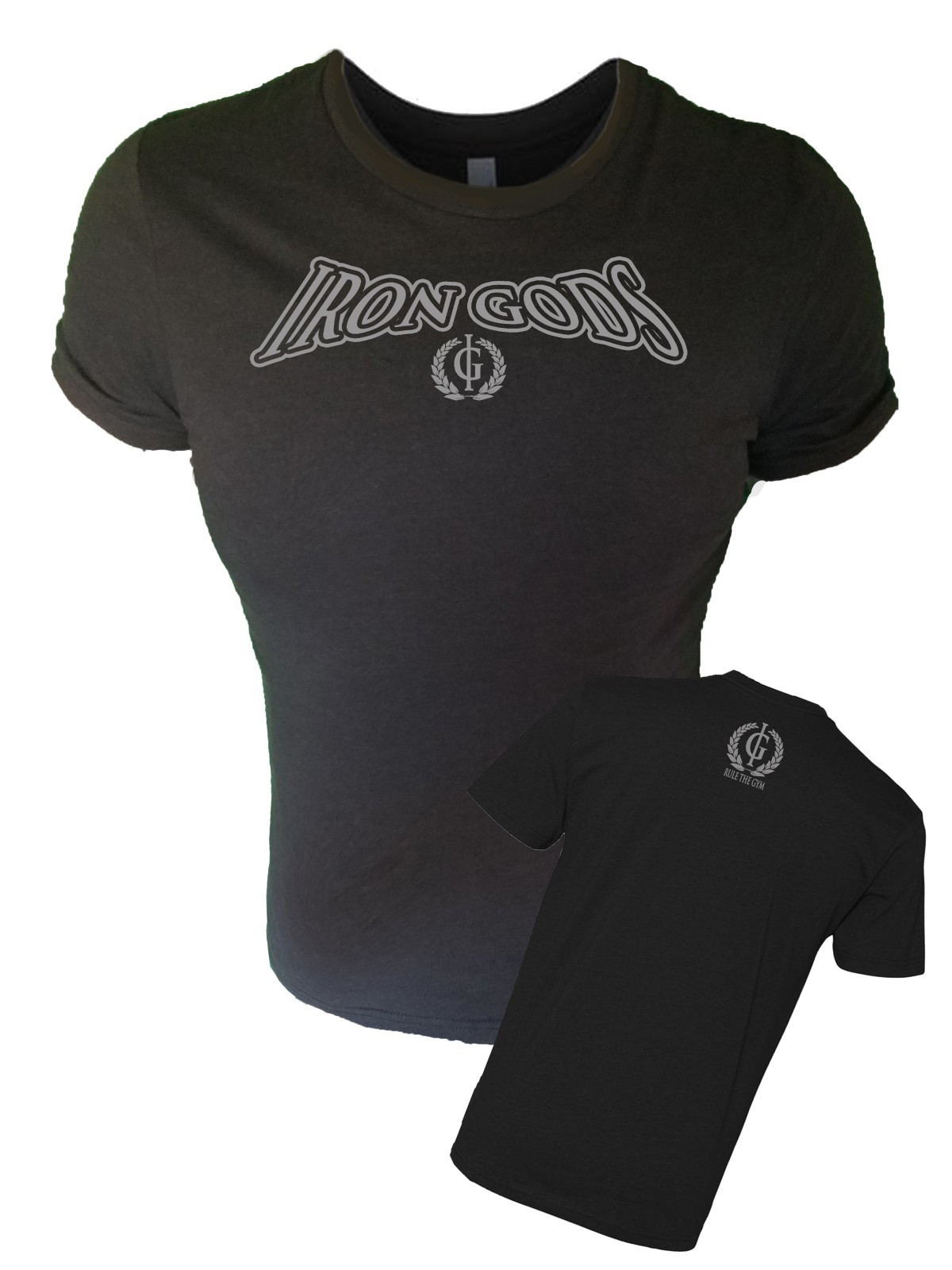 Iron Gods Official Logo Workout T-Shirt Weight Training Bodybuilding Pump Cover