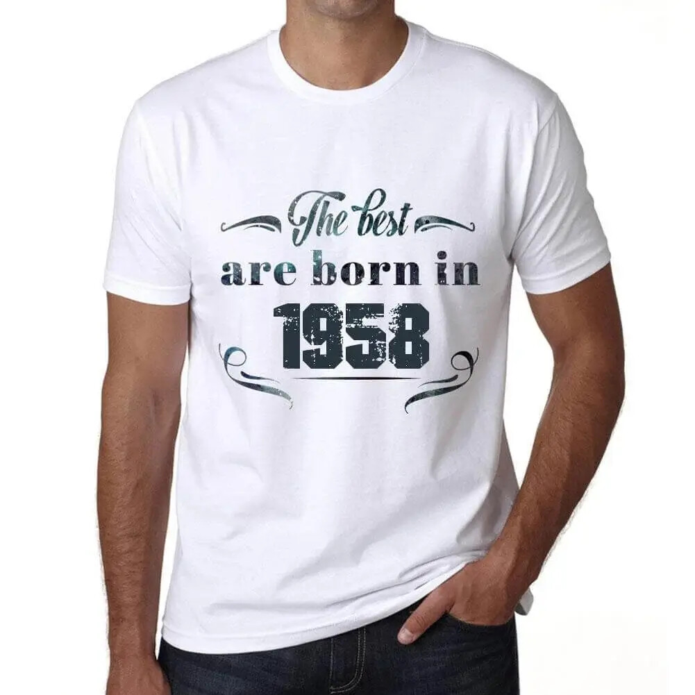 Men’s Graphic T-Shirt The Best Are Born in 1958 66th Birthday Anniversary 66