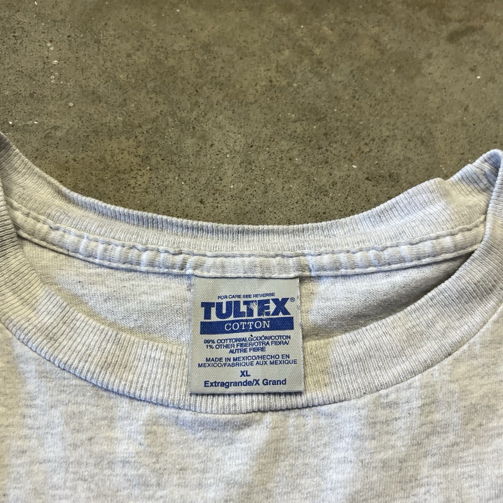 Vintage Tultex Fishing Cartoon T Shirt Mens XL Gray Funny Dad Joke Winner 90s