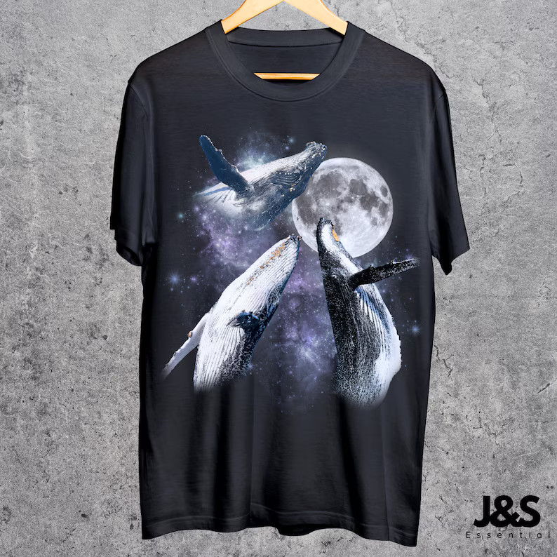 Three Whale Retro Moon Comfort Tee