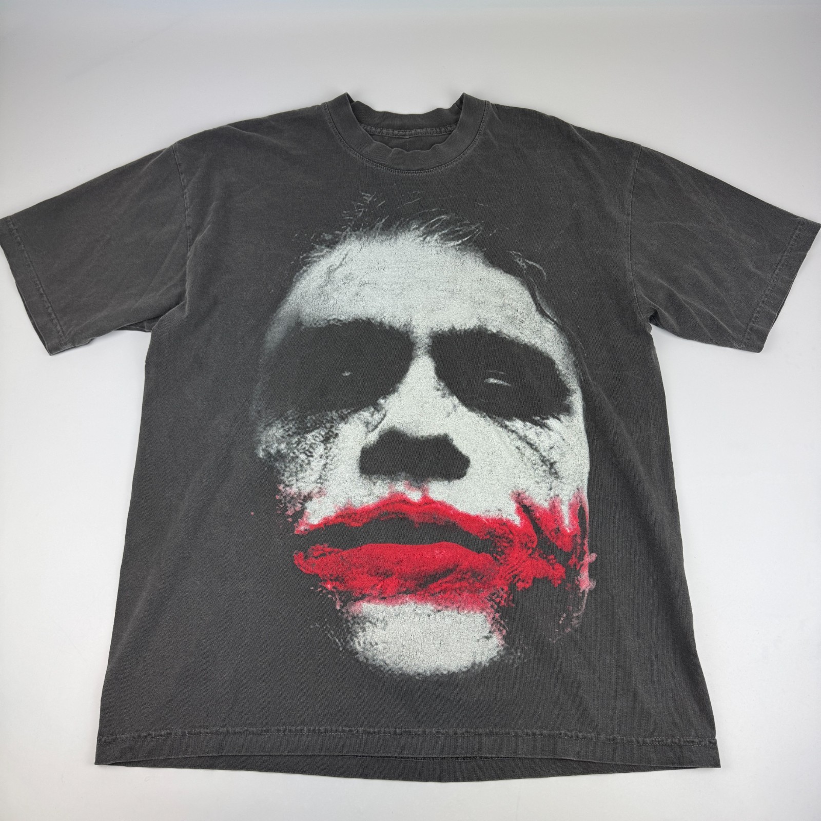 Ashtro Tees Mens Size L The Joker The Dark Knight All Over Print AOP Black *Read