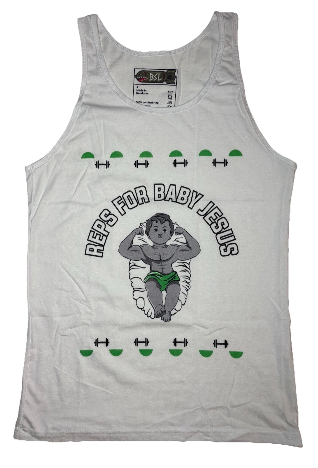 Reps For Baby Jesus Gym Work Out Tank Top God Lord Men’s S Sleeveless Shirt