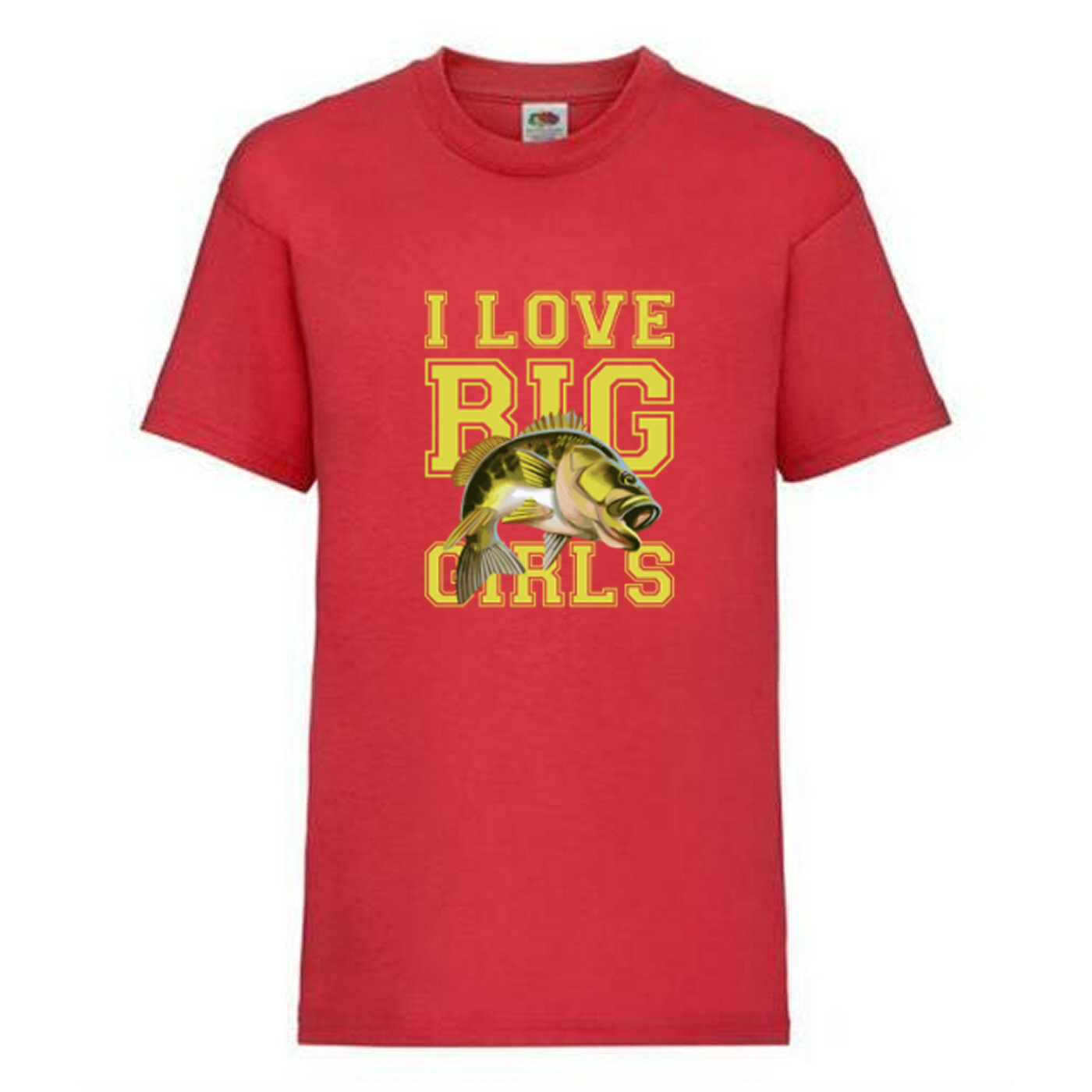 Fishing I Love Big Girls Fish Humour Novelty T Shirt Various Colours And Sizes