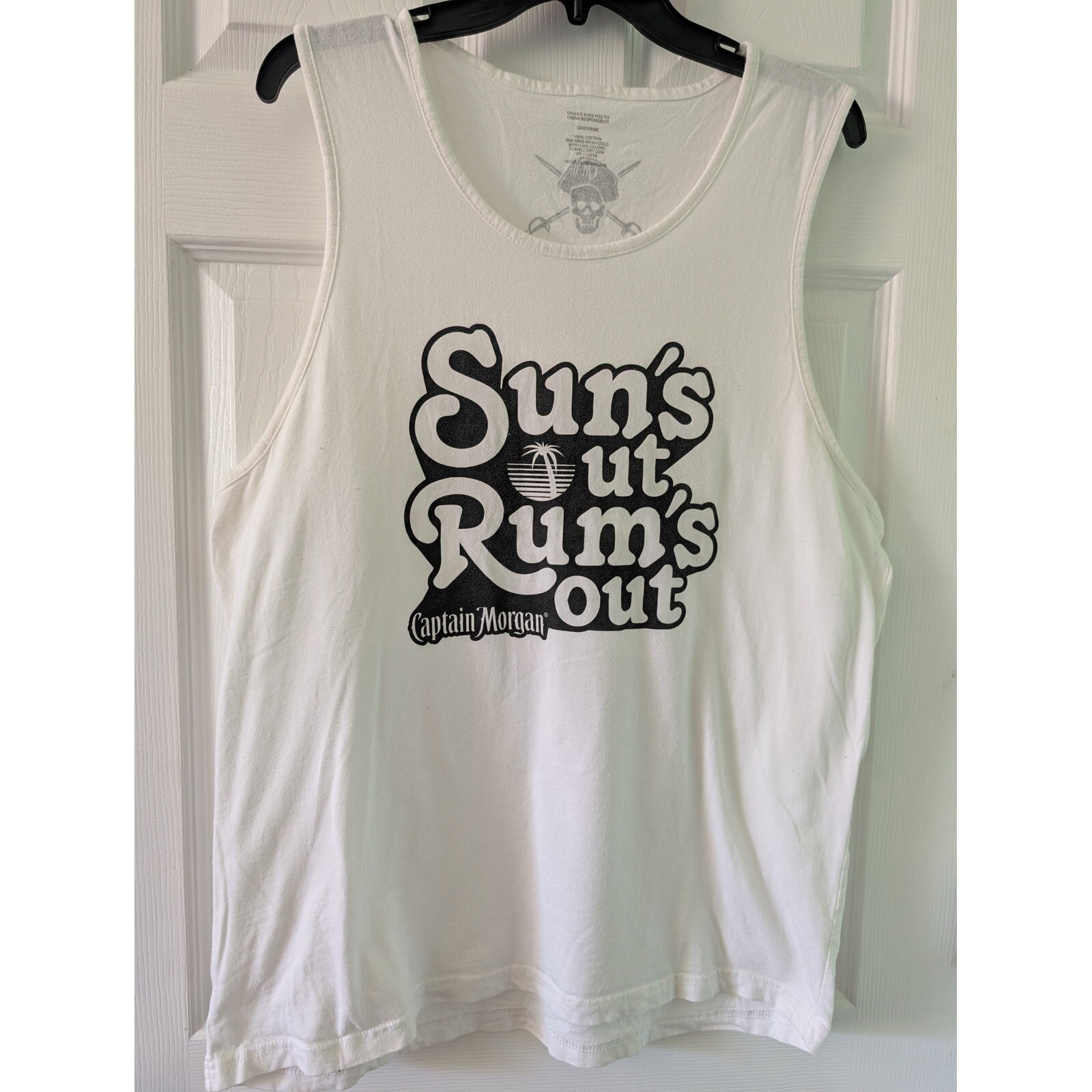 Captain Morgan Sun’s Out Rum’s Out Graphic Tank Top Sleeveless Men’s LG