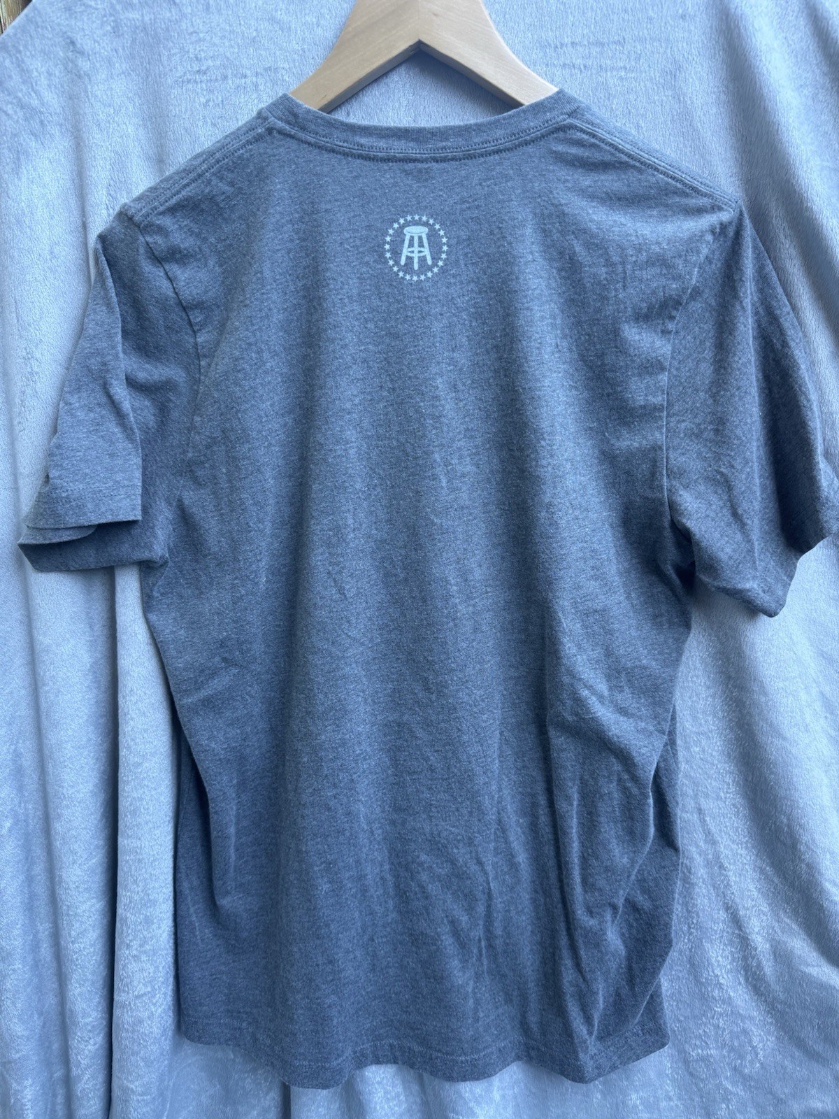 Barstool Sports Mens Yabo Baseball Blue Red White Gray TShirt Top Cotton Blend L
