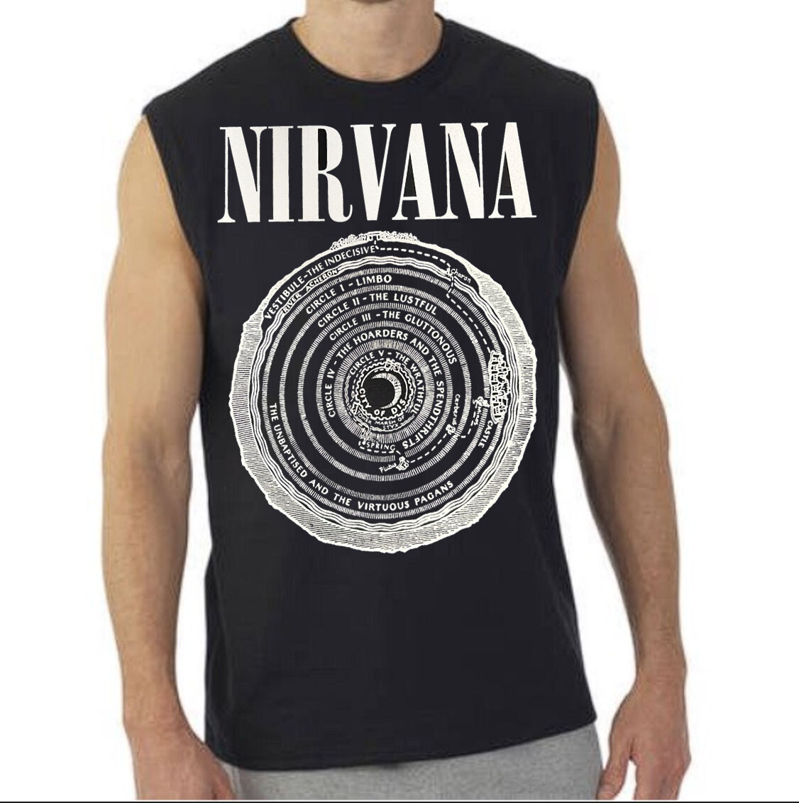 Nirvana Circle N Rock BAND MUSCLE SHIRT (Multiple Variations)